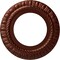 Ekena Millwork Claremont Ceiling Medallion (Fits Canopies up to 7"), 10 5/8"OD x 5 3/4"ID x 1/2"P, Antique Copper CM10CLACS - alternate 1